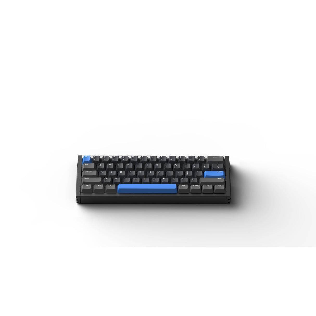 Iqunix ez60 magnetisk switch gaming tastatur (sort, us layout (qwerty), gateron star trail, 60%, rgb, double shot pbt keycaps)