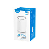 Cudy ax3000 2,5 g mesh wi-fi 6 system (1-pak) mesh router (hvid)