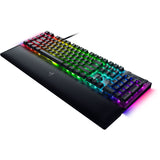Razer blackwidow v4, gaming tastatur (sort, us layout, gul, rgb lysdioder, doubleshot abs)