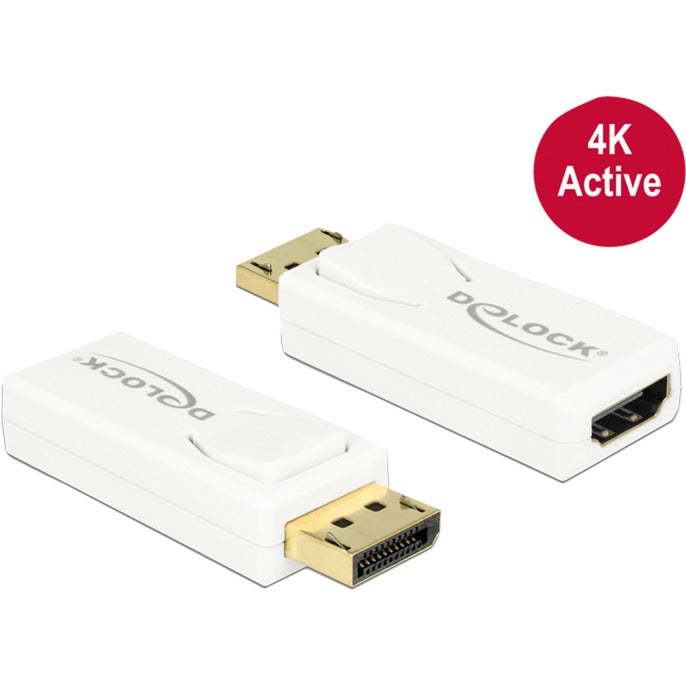 Delock displayport til hdmi 4k adapter (hvid)