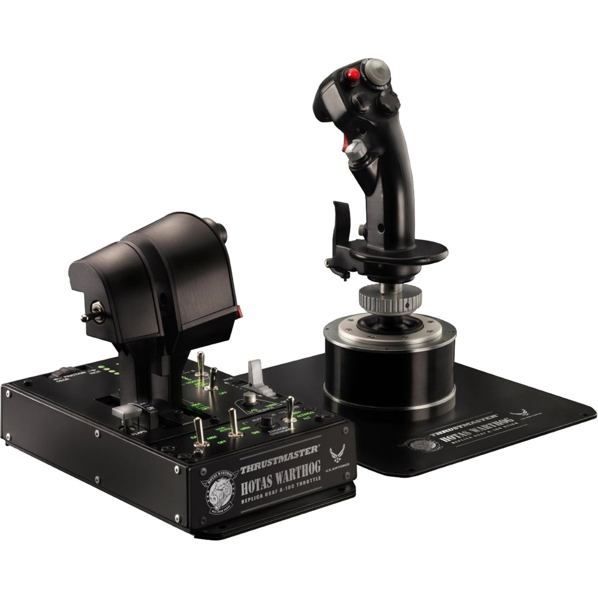 Thrustmaster Hotas Warthog Joystick og Throttle Gaming Hotas (sort sølv, pc)
