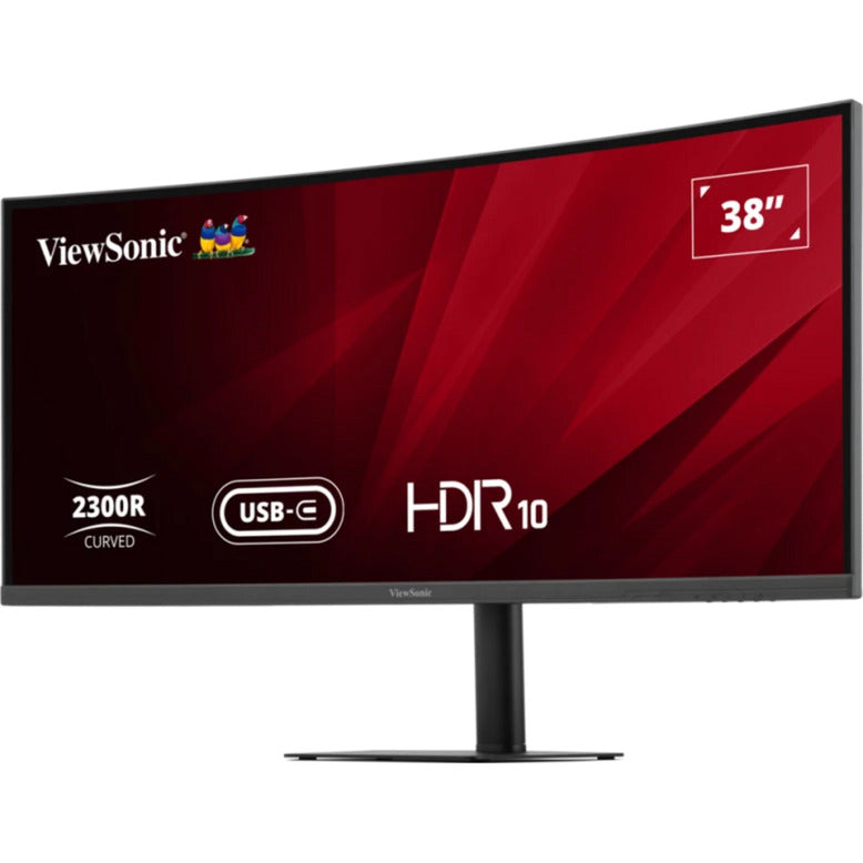 Viewsonic VA3820C UWQHD+ 21:9 buet skærm med USB-C hub 38 ultrawide (sort, 2x HDMI, 1x Displayport, USB-C, USB-B)