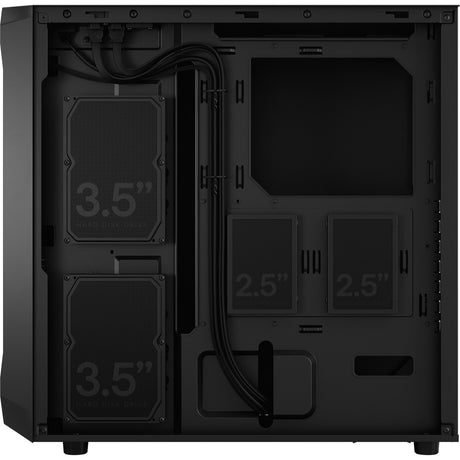 Fractal design focus 2 sort solid midi tårnhus (sort | 2x USB-A)