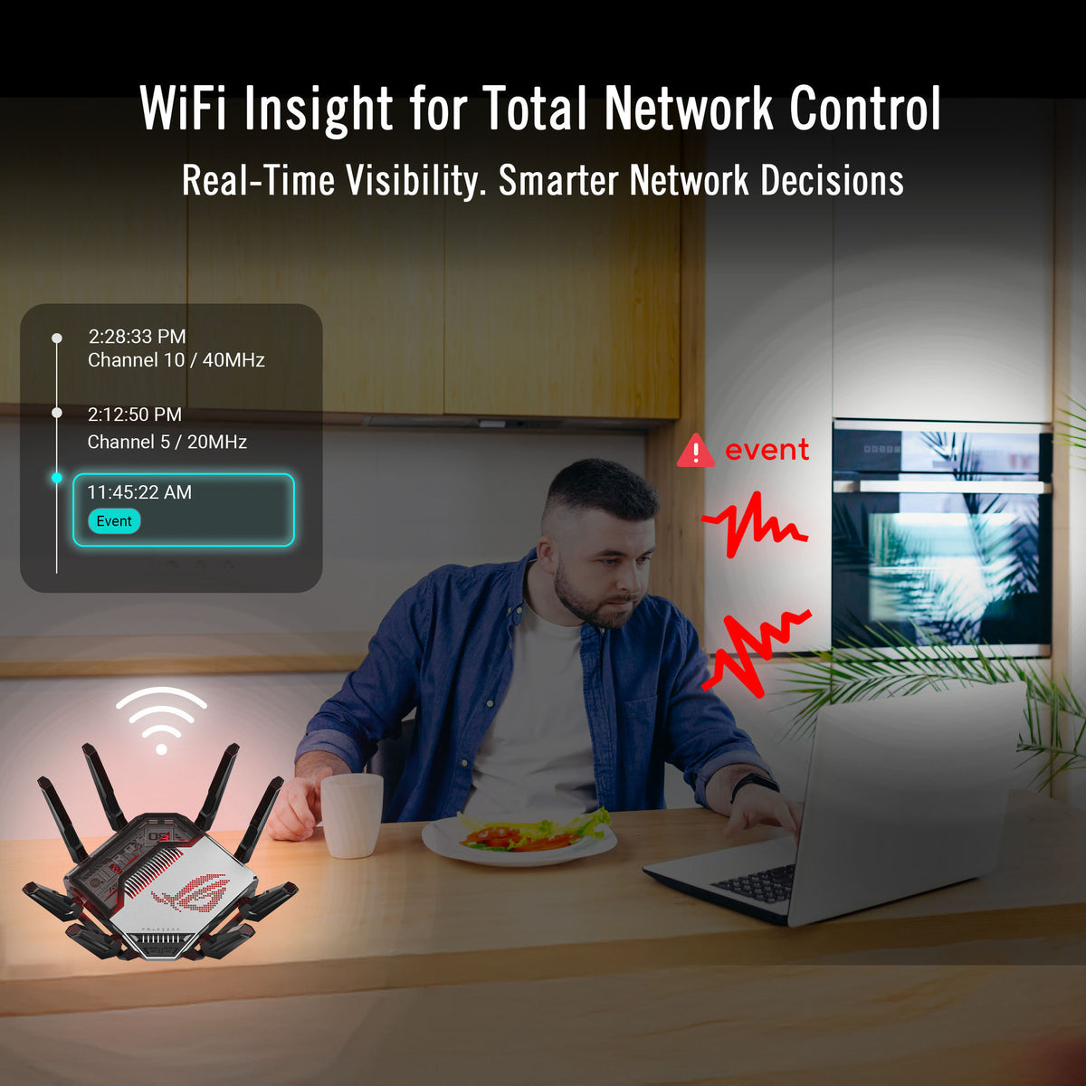 Asus rog rapture gt-bn98 router (zwart)