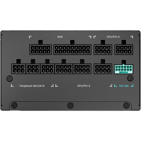 Deepcool pn1000-m modulær 1000 watt strømforsyning (1x 12v-2x6, 3x pcie)