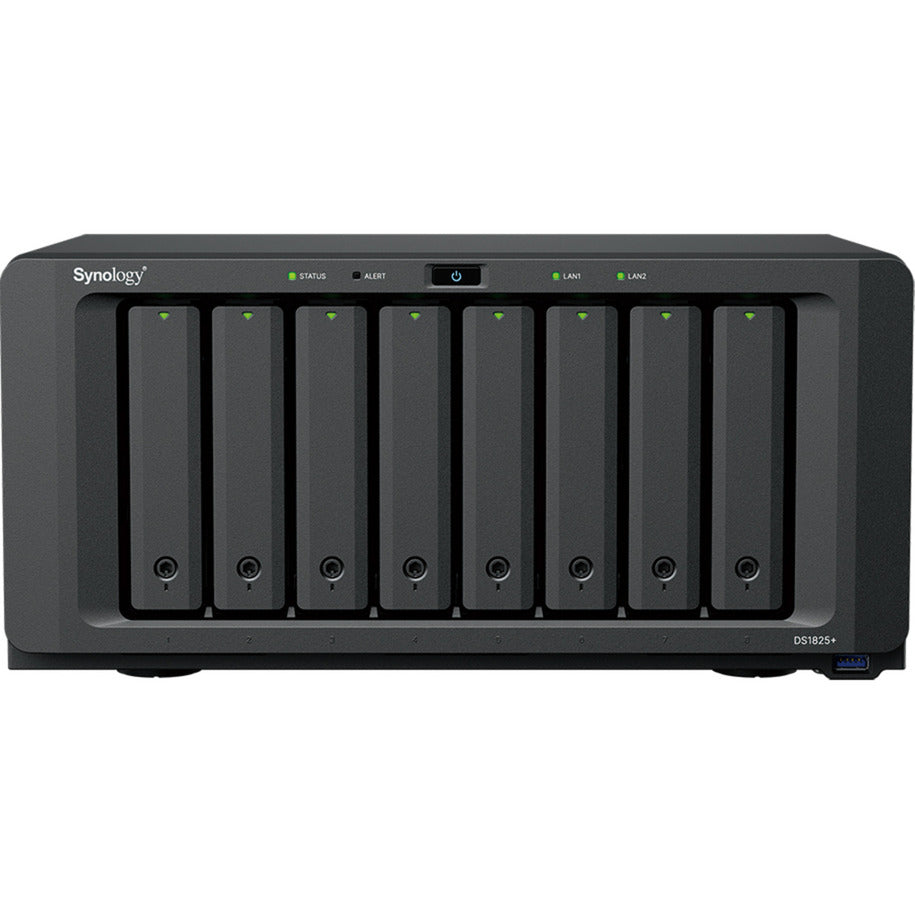 Synology disk station ds1825+ nas (sort, 2x LAN, USB)