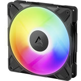 Arctic p14 pro a-rgb kabinet blæser (sort, 140 x 140 x 27 mm, pwm)