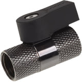 Alphacool 2-vejs kugleventil g1 4 nikkel hanestykke (sort)