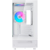 Silverstone lucid 04 mini tårnhus (hvid | 2x USB-A | 1x USB-C | RGB | hærdet glas)