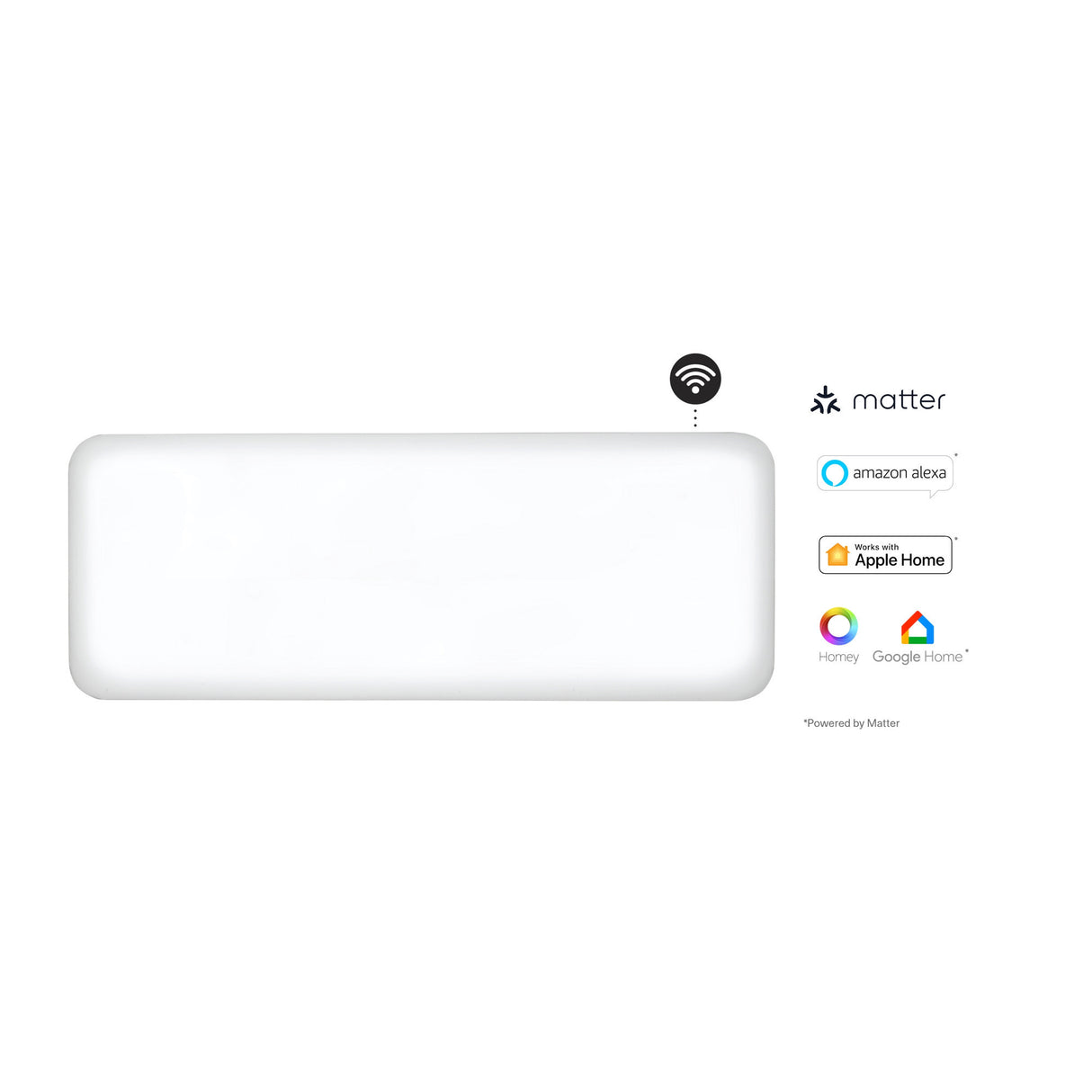 Møllestål wifi panelvarmer pa1300wifi4, 1300 watt konvektor (hvid, wifi 2,4 ghz (wifi 6), bluetooth 5.2, zigbee 3.0 + app)