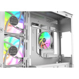 Thermaltake view 380 ws argb sne midi tårnhus (hvid træfarve | 2x USB-A | 1x USB-C | RGB | hærdet glas)