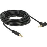 Delock 3,5 mm hankabel > 3,5 mm hankabel (sort, 5 meter)