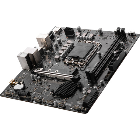 MSI Pro H610M-E DDR4 Socket 1700 bundkort (sort, GB-LAN, lyd, µATX)