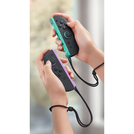 Nintendo joy-con 2 controllerset (lichtpaars lichtgroen)