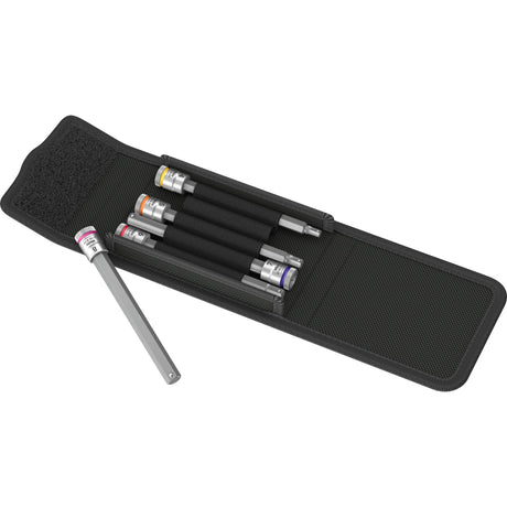 Wera 8740 a hf 1 zyklop bit topnøglesæt (sort sølv, 5-delt, med holdefunktion, 1 4-drev)