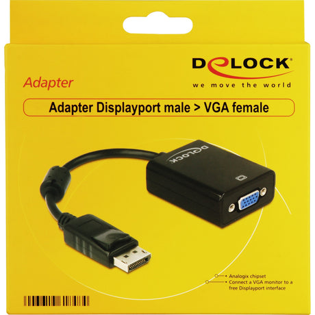 Delock adapter displayport 1.1 > vga (sort)