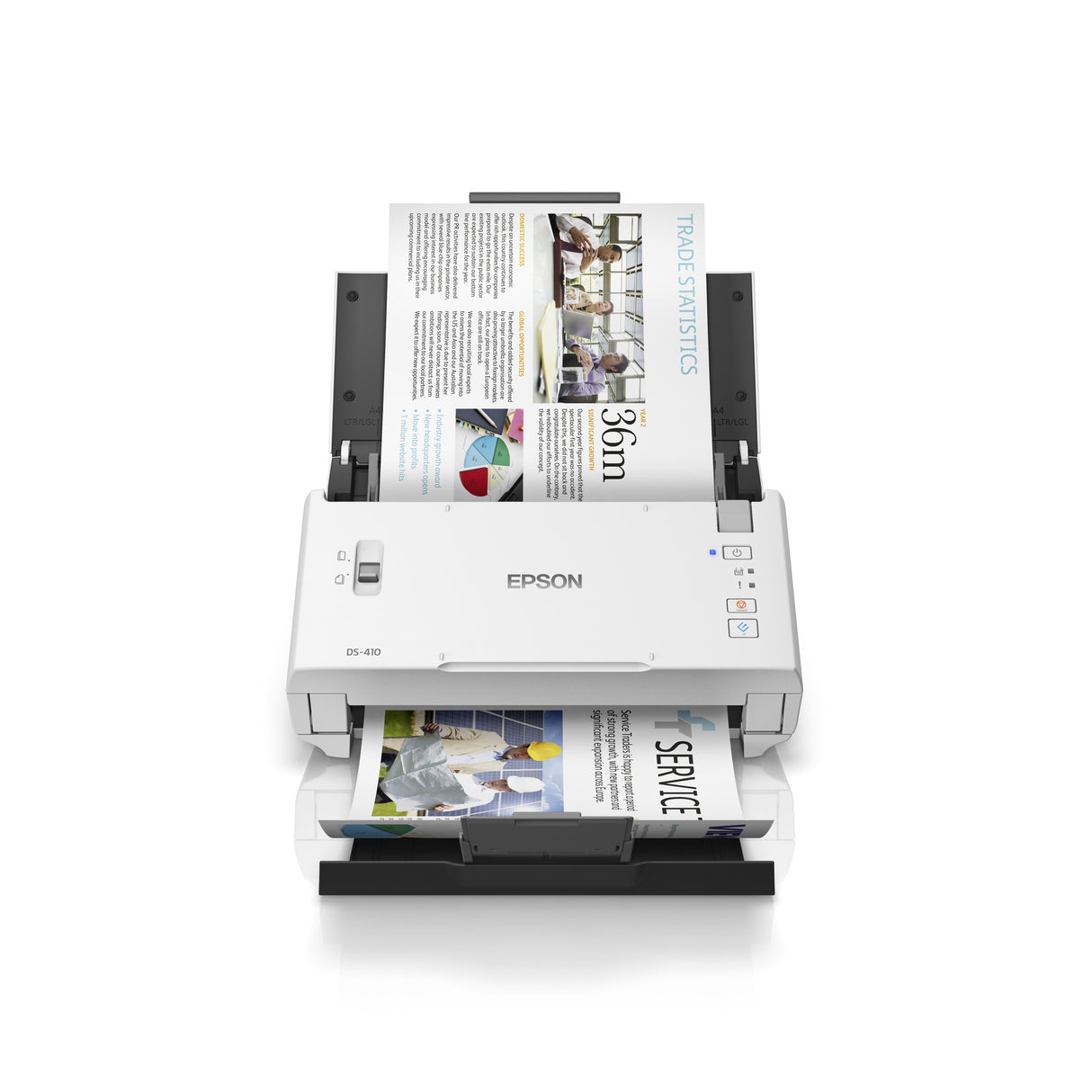 Epson workforce ds-410 feed scanner (hvid sort, USB 2.0)