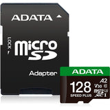 Adatahastighed plus microSDXC 128 GB hukommelseskort (uhs-i u3, klasse 10, v30, a2)