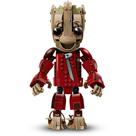 Lego marvel large i ravager jumpsuit - bygbart superheltelegetøj til børn - 76341