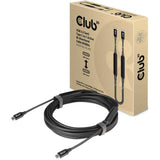 Club 3D USB-C 3.2 gen2 > USB-C aktivt tovejskabel (sort, 5 meter, 8k 60hz)
