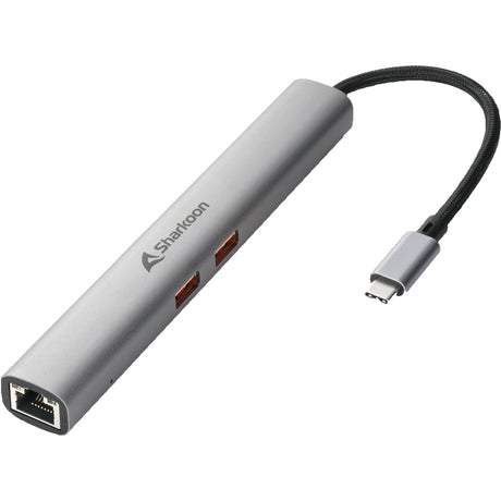 Sharkoon officepal combo adapter dockingstation (grå)