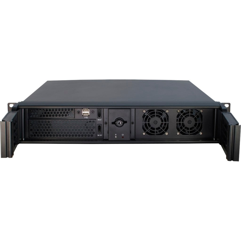 Inter-tech 2u-2098-sk rackhus (sort | 2x USB-A)