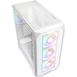 Sharkoon ak5g rgb midi tårnhus (hvid | 2x usb-a | 1x usb-c | rgb | hærdet glas)