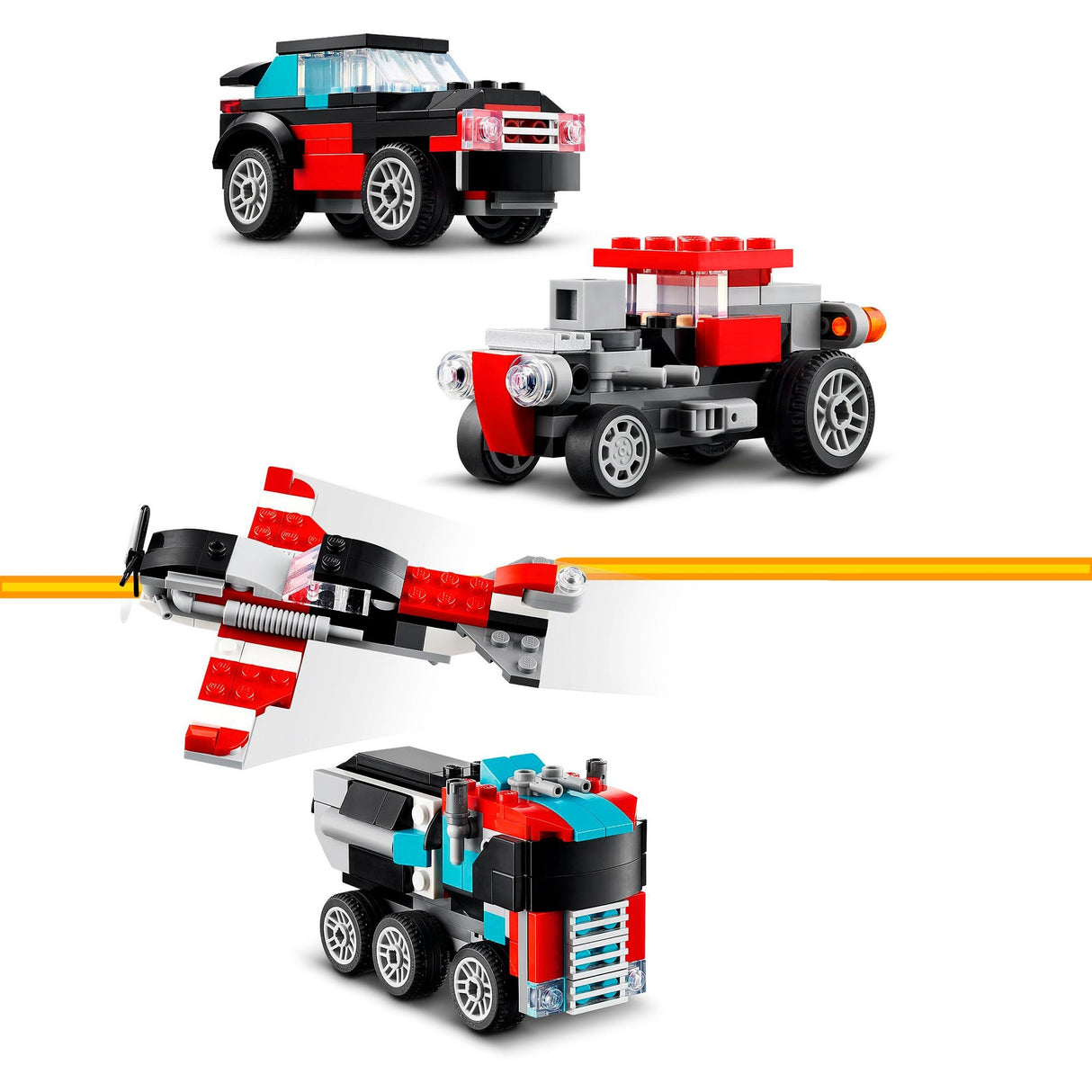 Lego creator 3-i-1 lastbil med helikopter - 31146