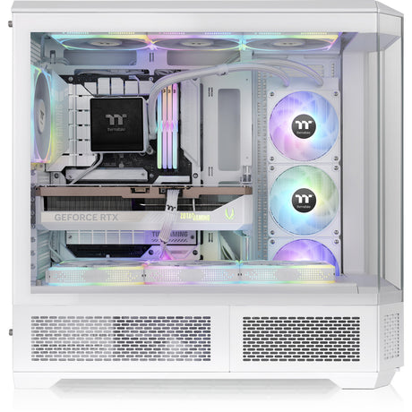 Thermaltake view 600 tg snow big tower behuizing (wit | 2x usb-a | 1x usb-c | tempered glass)