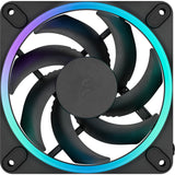 Fractal design momentum 12 rgb kabinet blæser (sort, 120 x 120 x 25 mm, pwm)