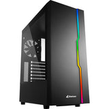 Sharkoon rgb skyder midi tårnhus (sort | 3x usb-a | rgb | hærdet glas)