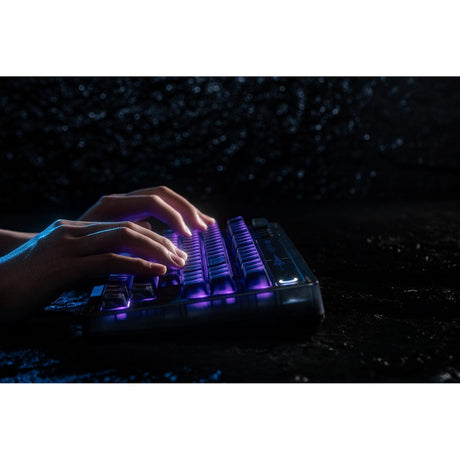 8bitdo retro 87 mekanisk tastatur - mecha break (sort, us layout (qwerty), kailh box jellyfish pro glaze, 80% (tkl), abs keycaps, hot-swap, bluetooth le 5.0, trådløs 2.4ghz, usb)