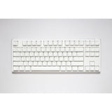 Ducky one 3 klassisk ren hvid tkl rgb mekanisk tastatur (hvid, us-layout (qwerty), cherry mx speed silver, 80% (tkl), rgb lysdioder, double-shot pbt, hot-swappable, quack mekanik)
