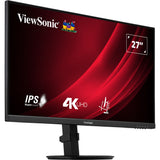 Viewsonic vg2708-4k 27 skærm (sort (mat), 2x HDMI, 1x skærmport)