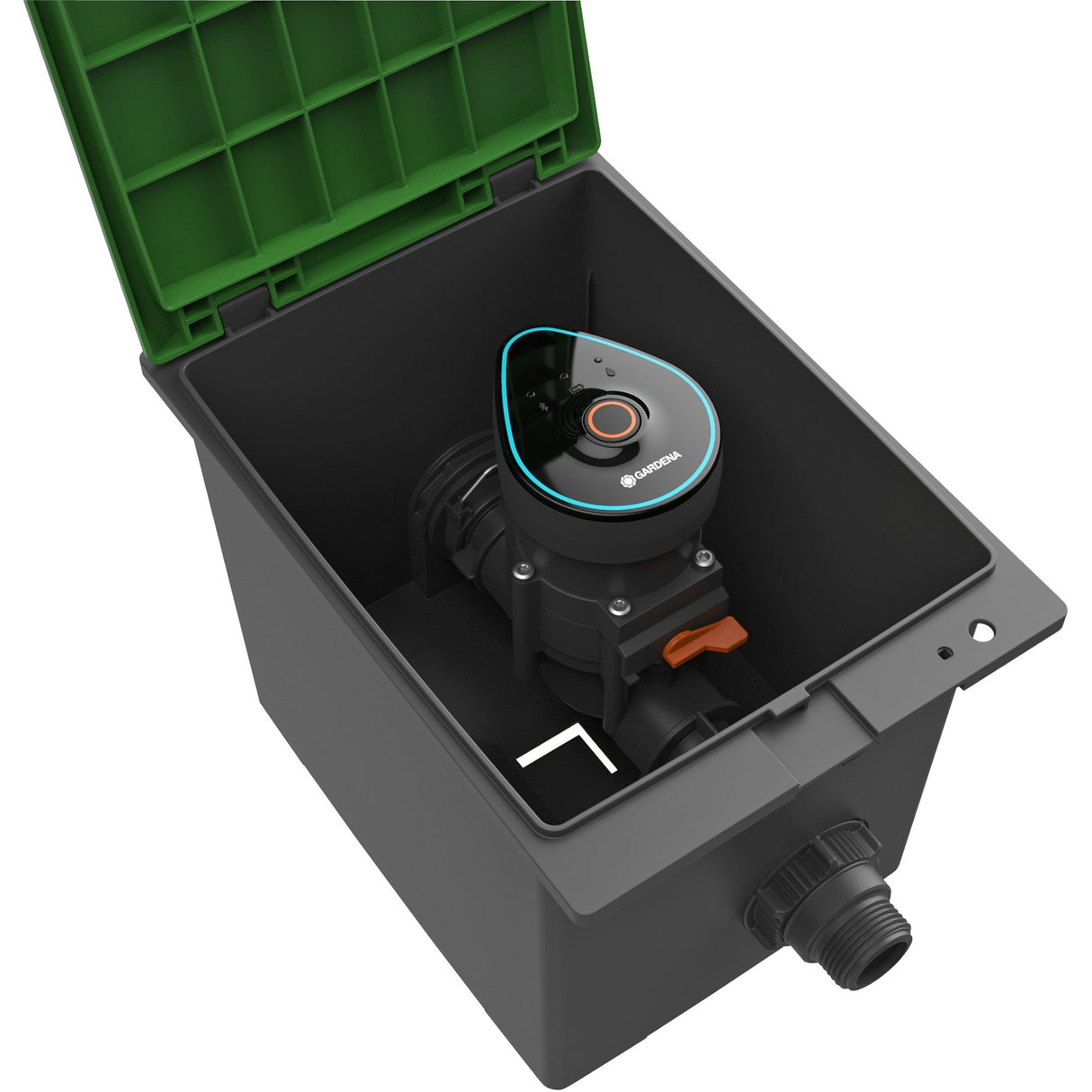 Gardena vandingsventil 9 v Bluetooth kontrolmodul (grå, 1285-20, Bluetooth)