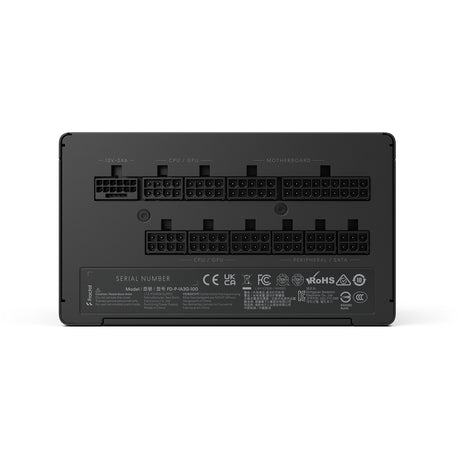 Fractal design ion gold 3 modulaire 1000 watt voeding (zwart, 1x 12v-2x6, 3x pcie)