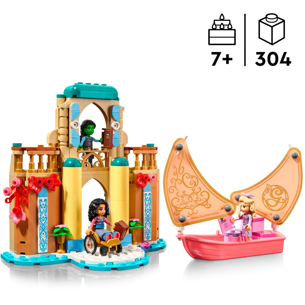 Lego wicked - glinda, elphaba og nessarose på shiz university byggelegetøj (75681)