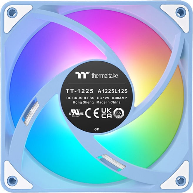 Thermaltake ct120 ex argb sync pc køleblæser hortensiablå (3-fan pakke) kuffertventilatorer (lyseblå, 3 stk., 120 x 120 x 25 mm, pwm)