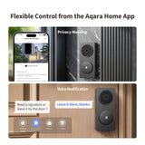 Aqara smart videodørklokke g410 select (sort, wifi, bluetooth, zigbee, matter)