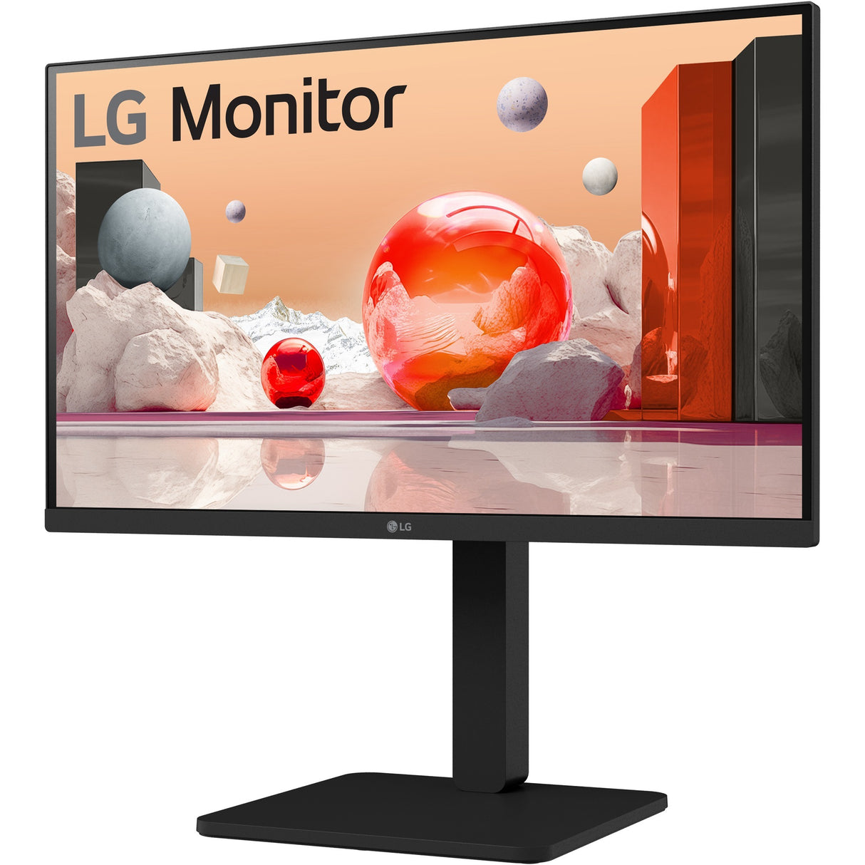 LG 24ba450-b 24 skærm (sort, VGA, HDMI, skærmport, lyd)