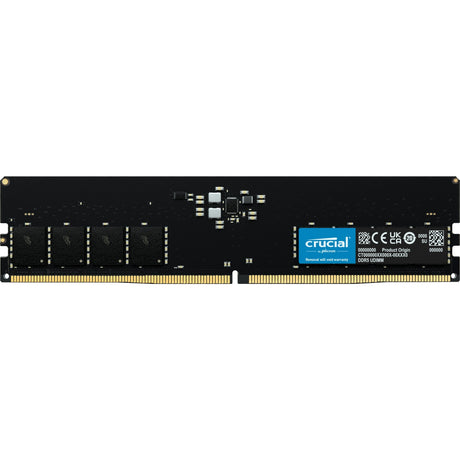 Crucial 16 GB DDR5-4800 (1x 16 GB) RAM (sort, CT16G48C40U5)