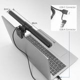 Act Connectivity Dæmpbar Clip-On Laptop LED Light Bar LED Bar (sort, USB-drevet, 3000k-6500k)