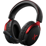Mchose v9 pro trådløst over-ear gaming headset (sort rød, pc laptop playstation switch smartphone, 2,4 g bluetooth kabelført type-c)