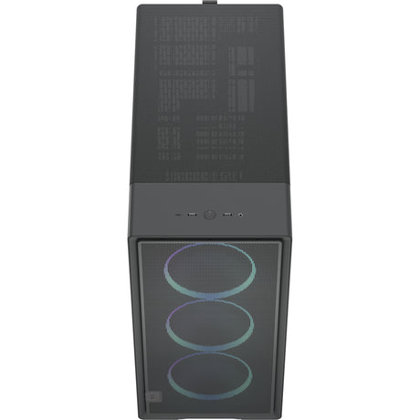 Fractal design epoch xl tg rgb midi tower behuizing (zwart | 2x usb-a | 1x usb-c | rgb | tempered glass)