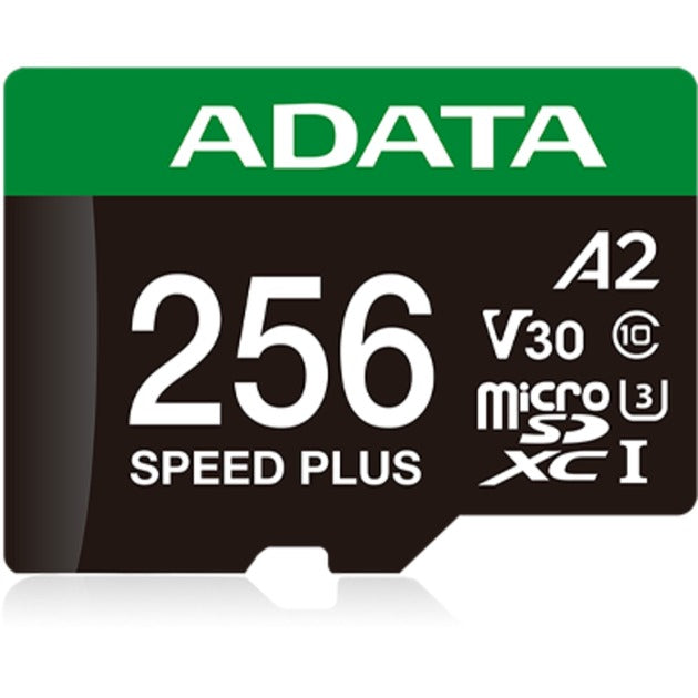 Adatahastighed plus microSDXC 256 GB hukommelseskort (uhs-i u3, klasse 10, v30, a2)