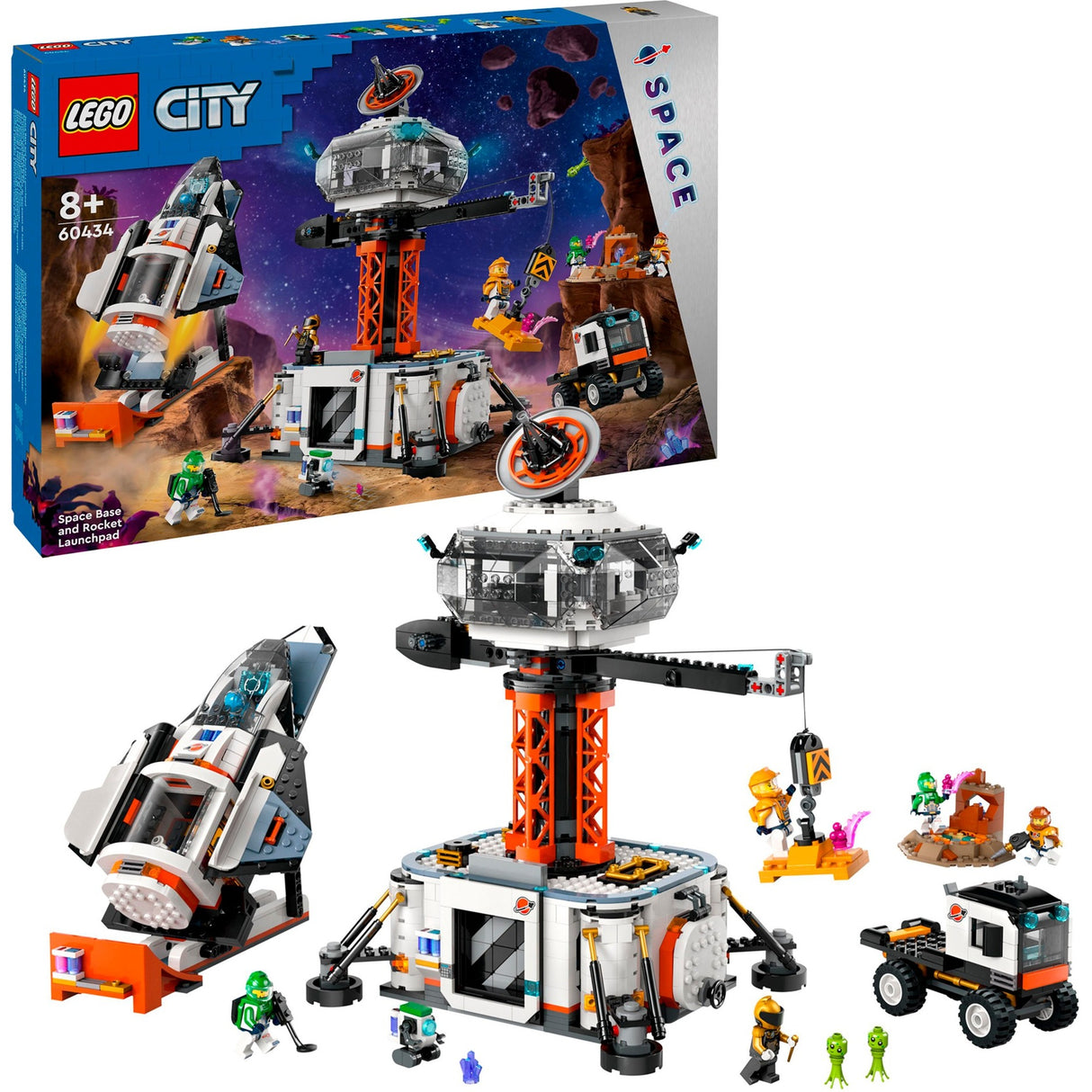 Lego City - rumbase og raketaffyringspude byggelegetøj (60434)