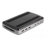 Delock USB-ladestation med 3 x USB Type-C PD + 3 x USB Type-A (112 W) (grå sort)