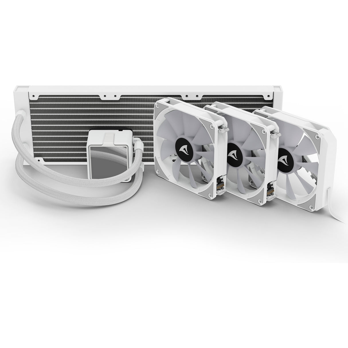 Sharkoon s100 argb vandkøling (hvidt, 4-benet pwm ventilatorstik)