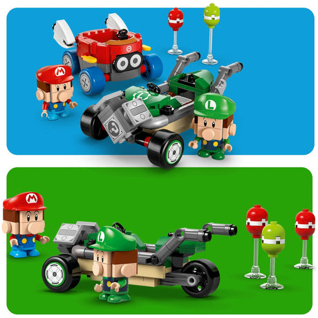 Lego super mario 72034 mario kart baby mario vs Baby Luigi