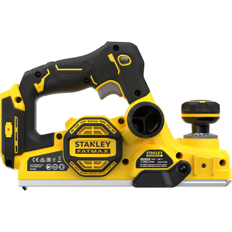 Stanley fatmax v20 18v børsteløs el-høvl (sort gul, batteri og oplader medfølger ikke)